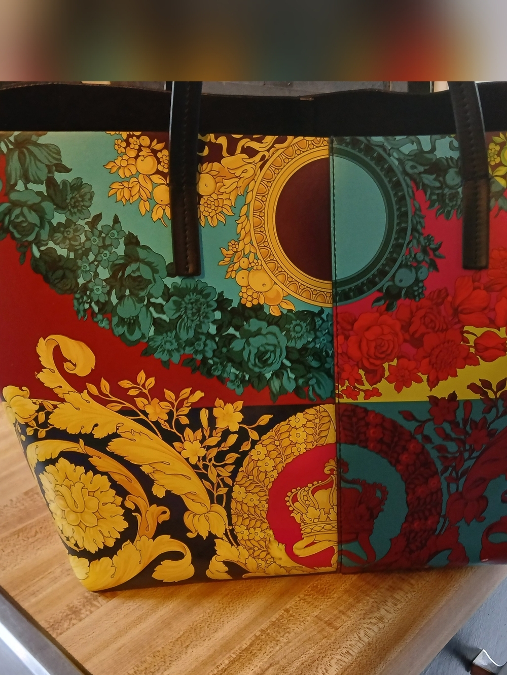 Versace EUC Large Tote & Wristlet - Picture 5 of 8